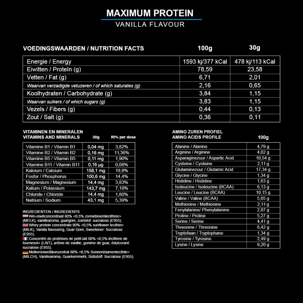 MAXIMUM WHEY PROTEIN